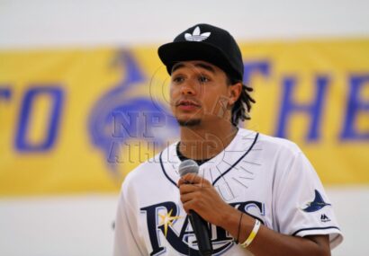 Chris Archer, pitcher for the tampa bay rays, at north port imagine school